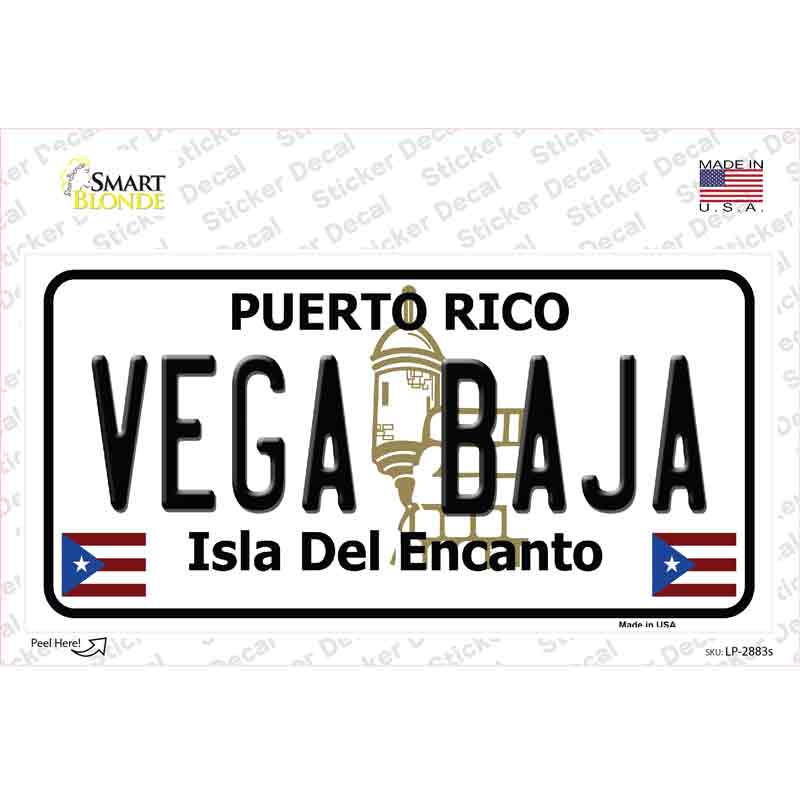 Vega Baja Puerto Rico Novelty Sticker Decal Small