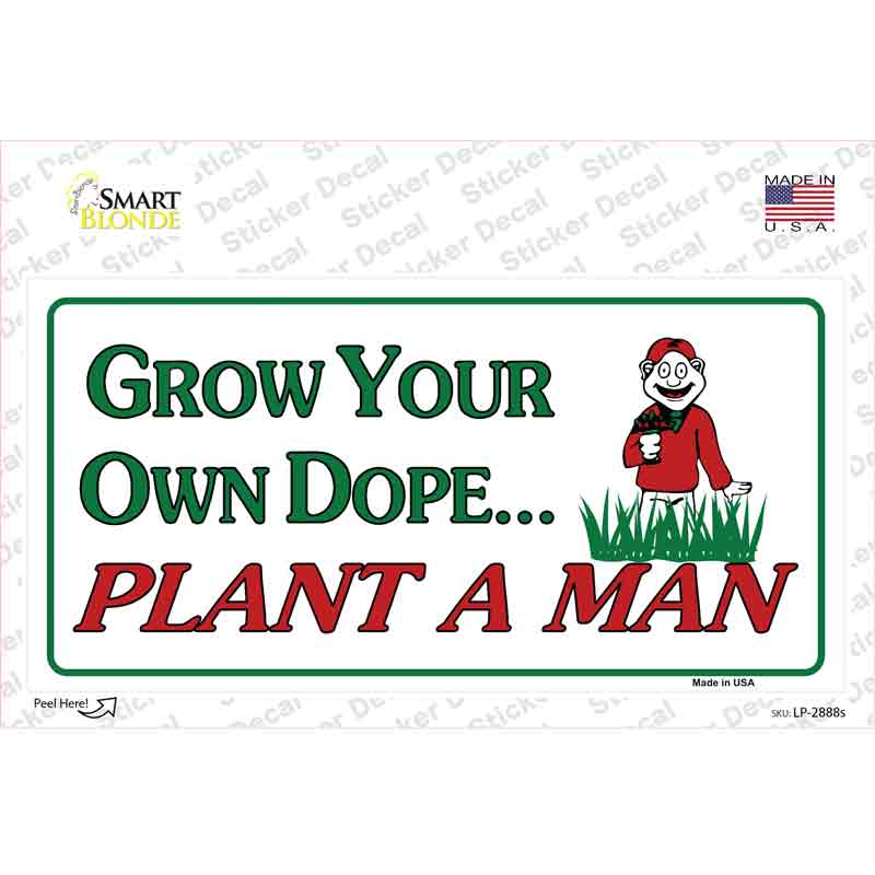 Grow Dope Novelty Sticker Decal Small