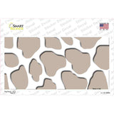 Tan White Giraffe Novelty Sticker Decal