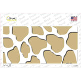 Gold White Giraffe Novelty Sticker Decal