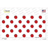 Red White Polka Dot Novelty Sticker Decal