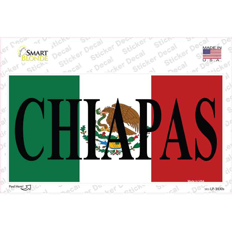 Chiapas Novelty Sticker Decal Small