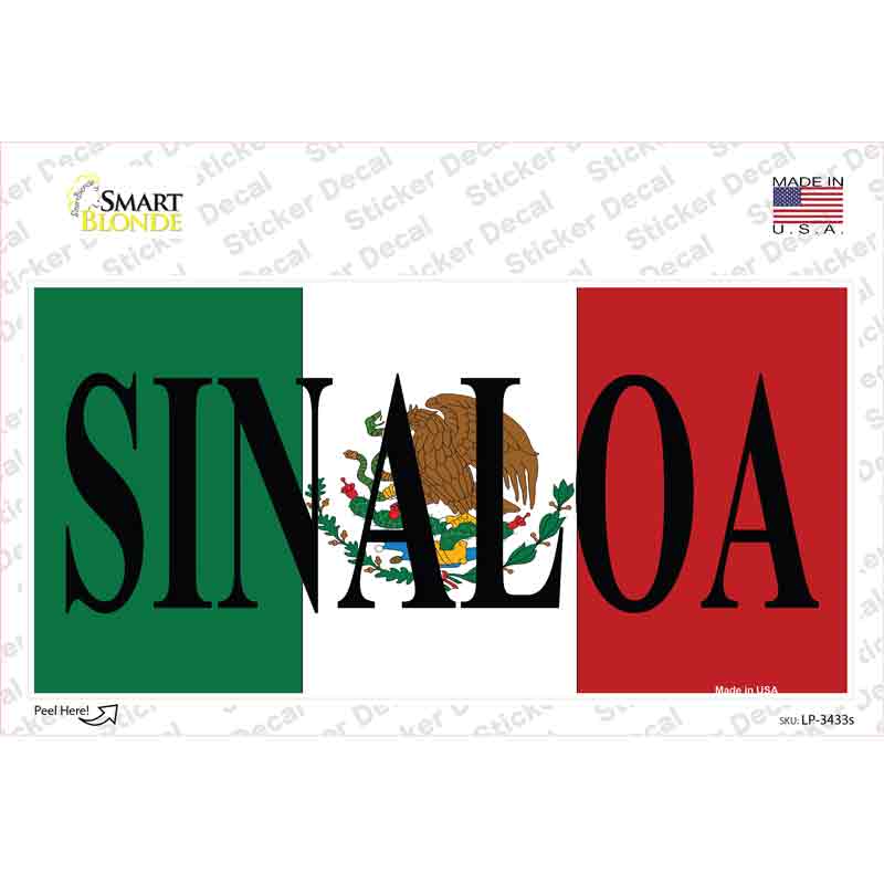 Sinaloa Novelty Sticker Decal Small