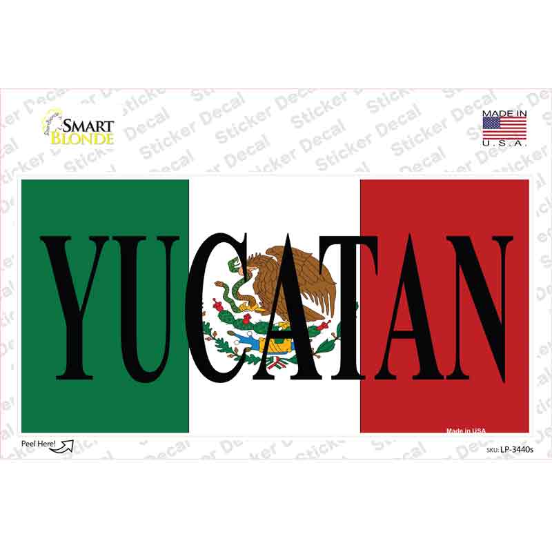 Yucatan Novelty Sticker Decal Small