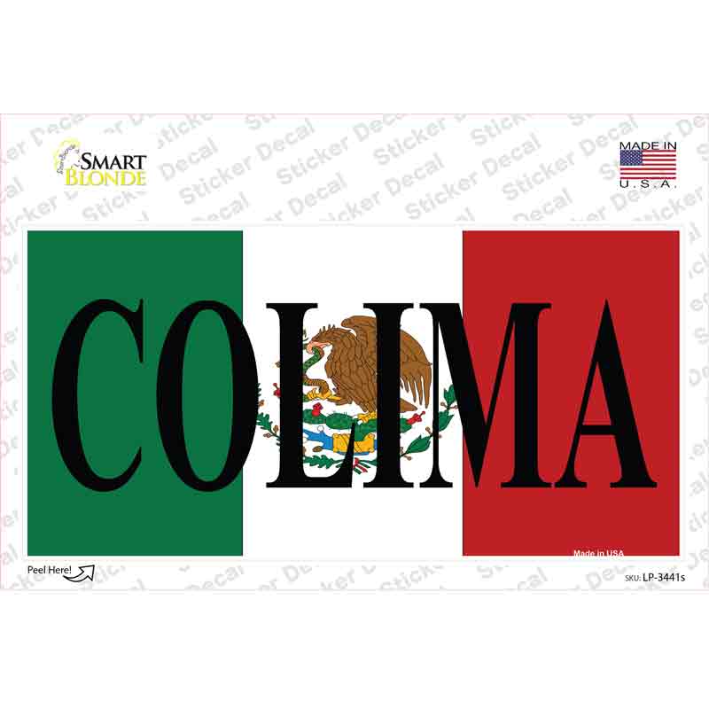 Colima Novelty Sticker Decal Small