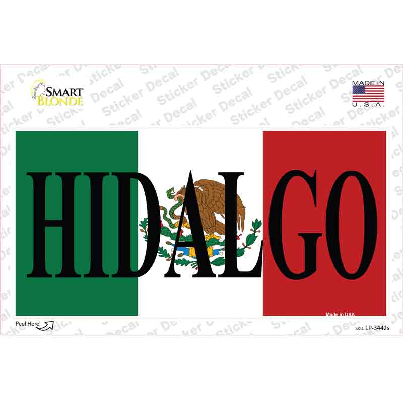 Hidalgo Novelty Sticker Decal Small