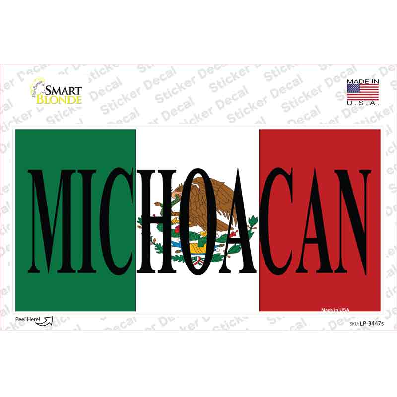 Michoacan Mexico Background Novelty Sticker Decal Small