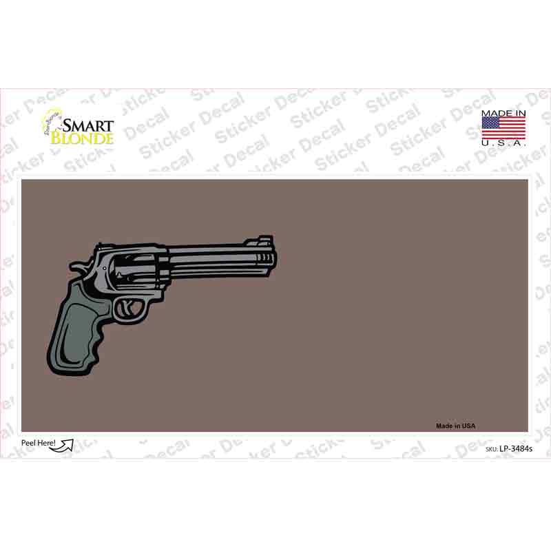 Gun Offset Customizable Novelty Sticker Decal Small