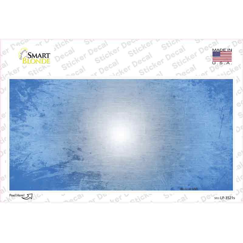 Lt Blue White Fade Scratched Novelty Sticker Decal