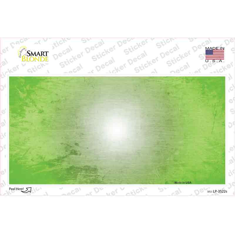Lt Green White Fade Scratched Novelty Sticker Decal | Smart Blonde