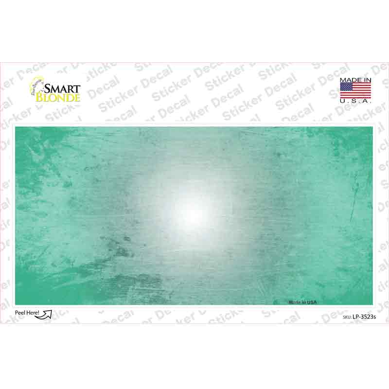 Mint White Fade Scratched Novelty Sticker Decal