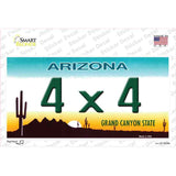 4X4 Arizona Novelty Sticker Decal Small