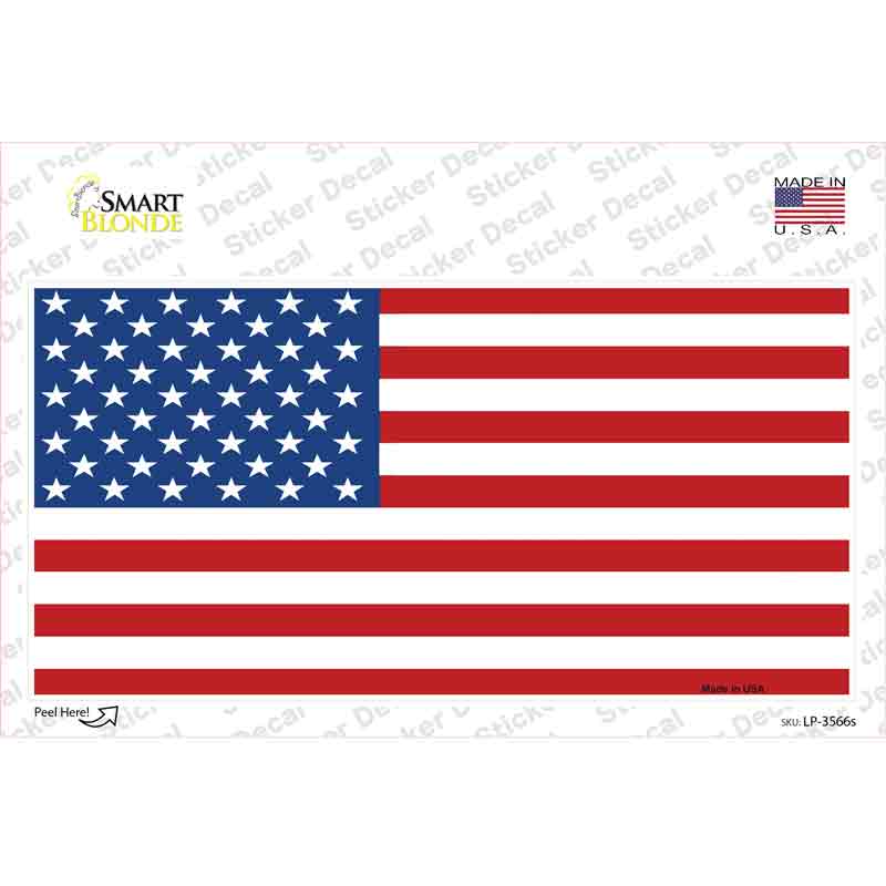 American Flag Novelty Sticker Decal Small