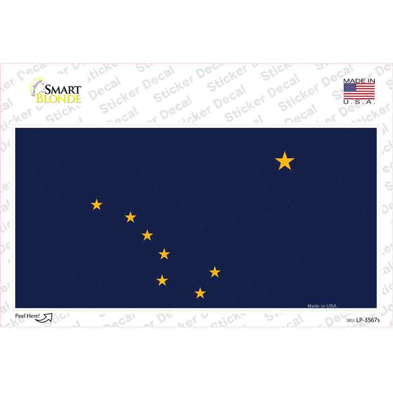 Alaska State Flag Novelty Sticker Decal Small