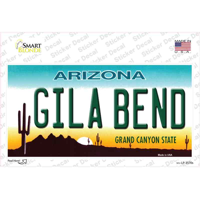 Gila Bend Arizona Novelty Sticker Decal Small