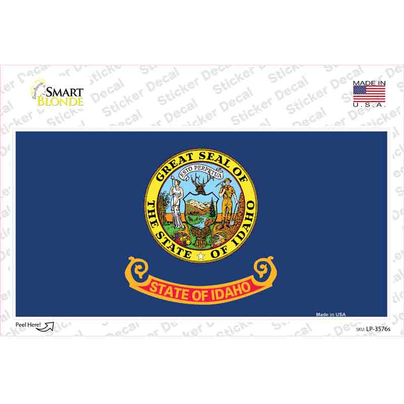 Idaho State Flag Novelty Sticker Decal Small