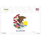 Illinois State Flag Novelty Sticker Decal Small