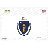 Massachusetts State Flag Novelty Sticker Decal Small