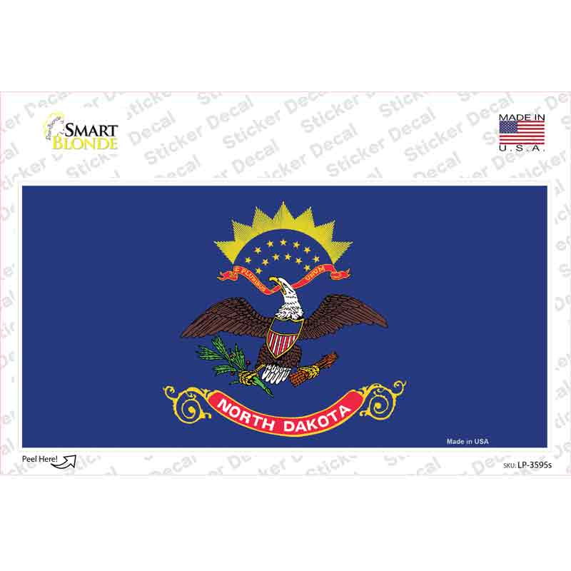 North Dakota State Flag Novelty Sticker Decal Small