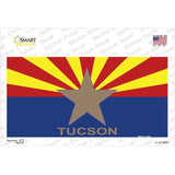 Tucson Arizona State Flag Novelty Sticker Decal Small