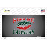 Kiss Me Im Italian Novelty Sticker Decal