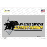 My Other Car Aircraft Carrier Novelty Sticker Decal Small