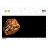 Football Champ Ring Offset Novelty Sticker Decal