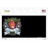 Football Banner Offset Novelty Sticker Decal