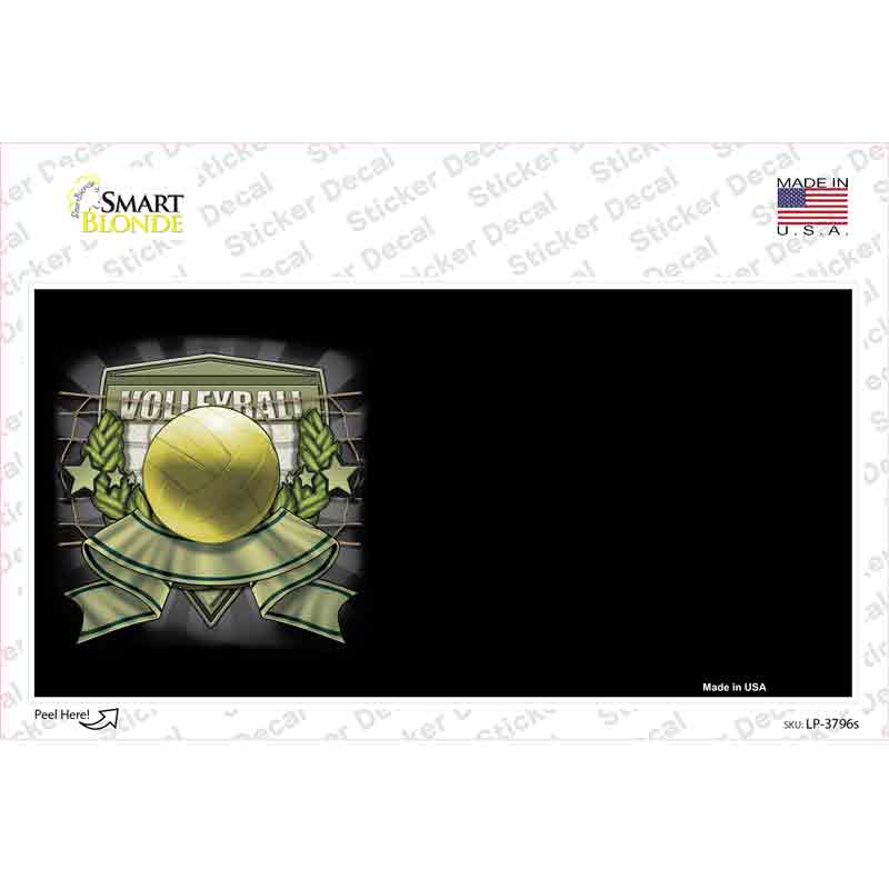 Volleyball Banner Offset Novelty Sticker Decal