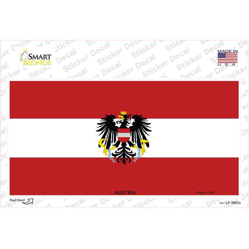 Austria Flag Novelty Sticker Decal