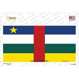 Central African Rep Flag Novelty Sticker Decal