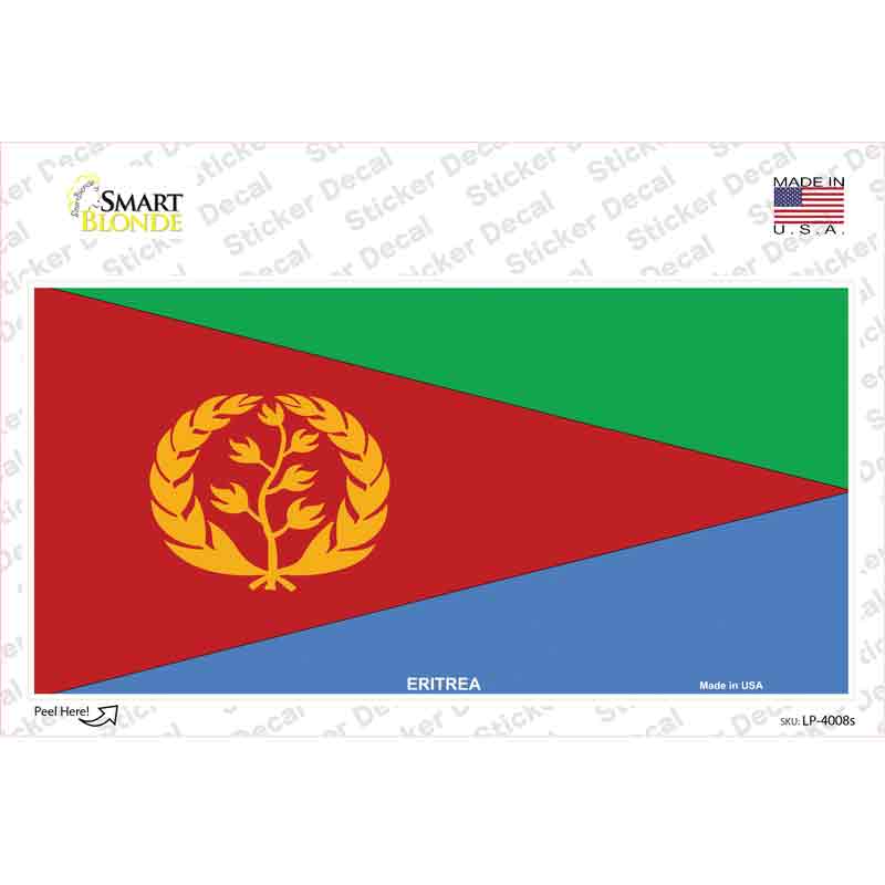 Eritrea Flag Novelty Sticker Decal