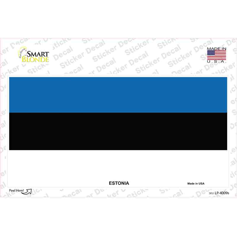 Estonia Flag Novelty Sticker Decal