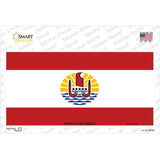 French Polynesia Flag Novelty Sticker Decal