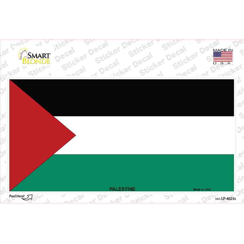 Palestine Flag Novelty Sticker Decal
