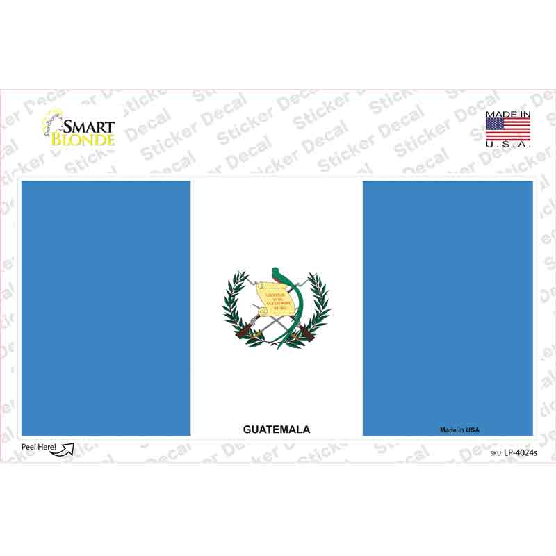 Guatemala Flag Novelty Sticker Decal