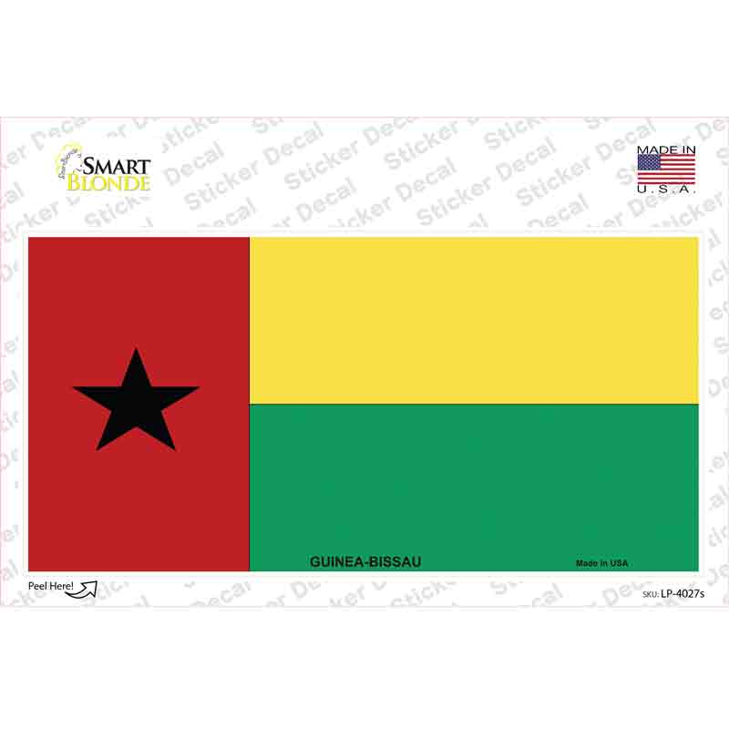 Guinea-Bissau Flag Novelty Sticker Decal