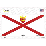 Jersey Flag Novelty Sticker Decal