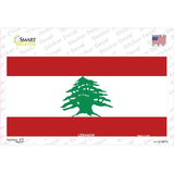 Lebanon Flag Novelty Sticker Decal
