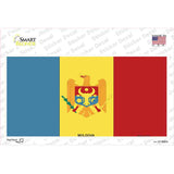 Moldova Flag Novelty Sticker Decal