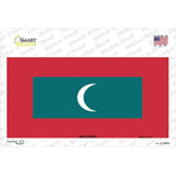 Maldives Flag Novelty Sticker Decal
