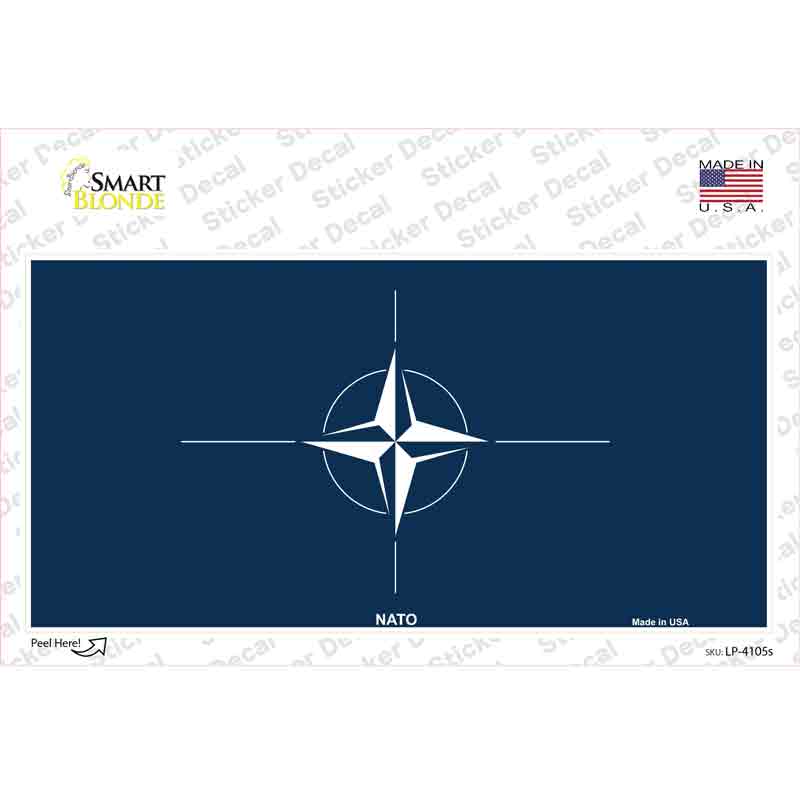 Nato Flag Novelty Sticker Decal