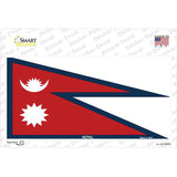 Nepal Flag Novelty Sticker Decal