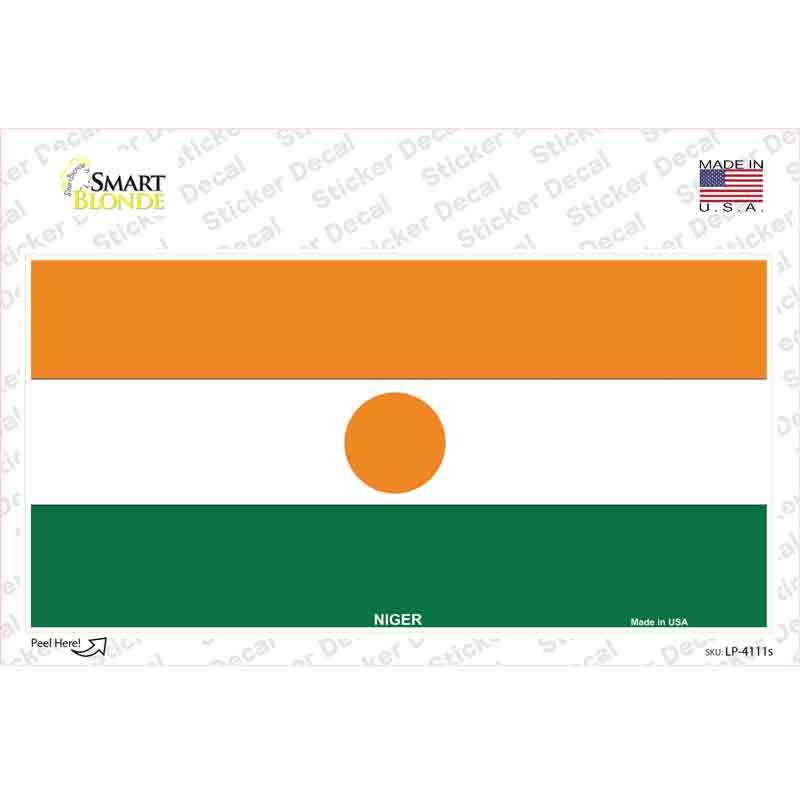 Niger Flag Novelty Sticker Decal