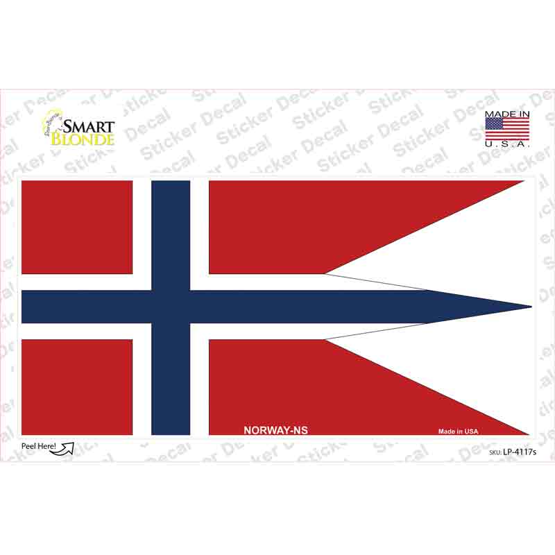 Norway-NS Flag Novelty Sticker Decal