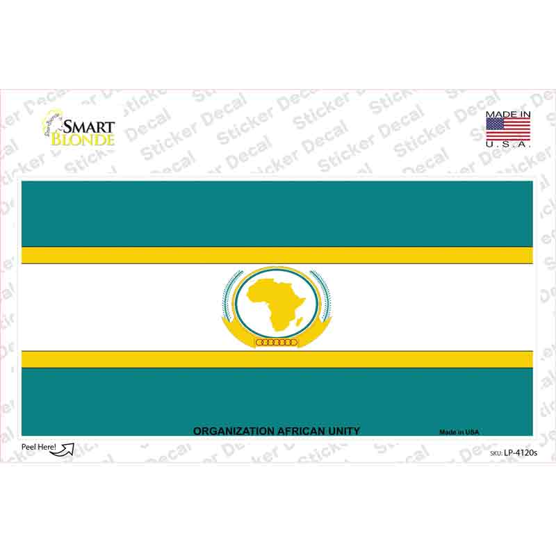 Organization African Unity Flag Novelty Sticker Decal