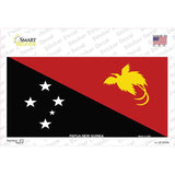 Papua New Guinea Flag Novelty Sticker Decal Small