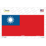 Taiwan Flag Novelty Sticker Decal
