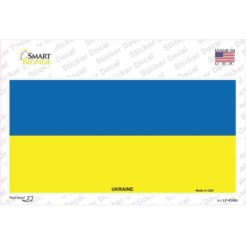 Ukraine Flag Novelty Sticker Decal Small