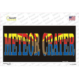 Meteor Crater Arizona Flag Novelty Sticker Decal Small